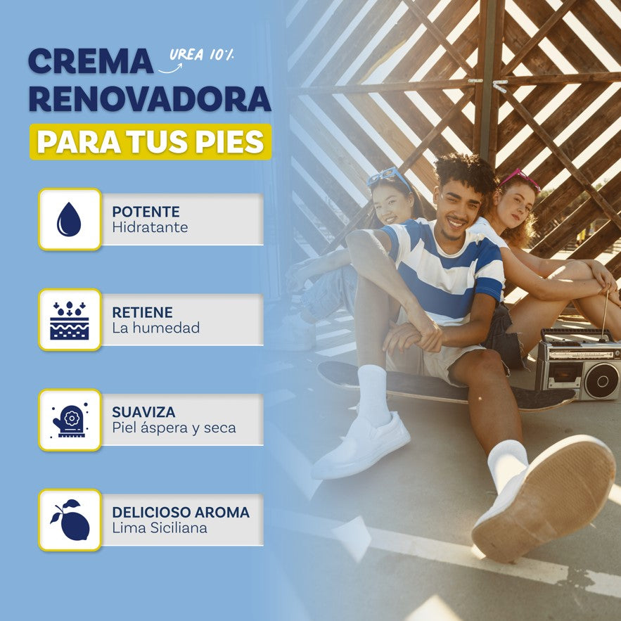 Crema Renovadora para Pies Proself 120 ml Hidrata, Suaviza y Repara la Piel | PROSELF