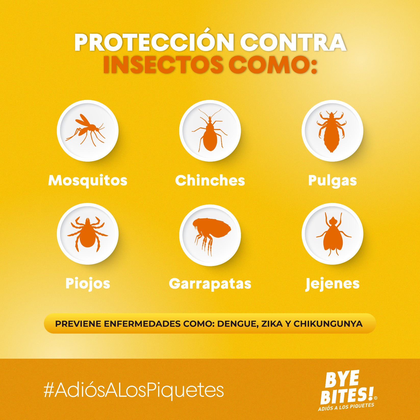 Repelente de Mosquitos e Insectos Forte Spray 100 ml – Protección 8 Horas | BYE BITES!