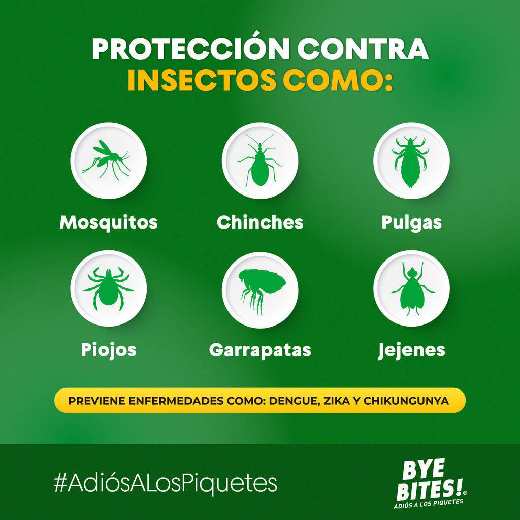 Caja 12 Piezas Repelente de Mosquitos en Spray Natural 245 ml Familiar | BYE BITES!