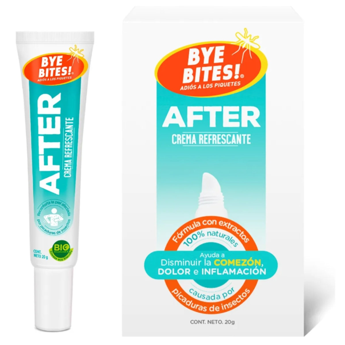 Crema Refrescante Post Piquetes After 20 g – Alivio Inmediato para la Piel | BYE BITES!