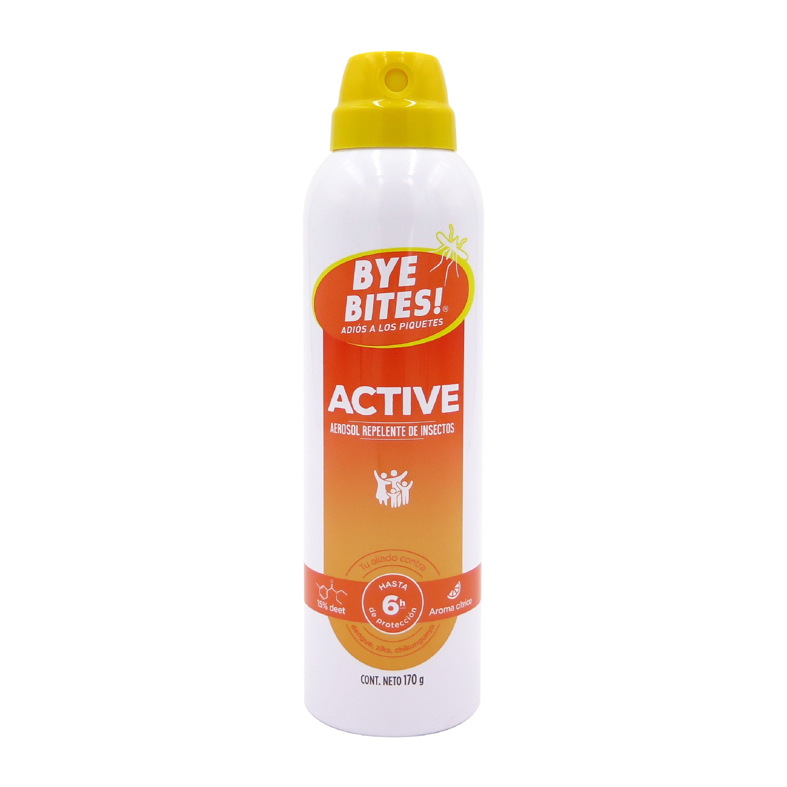 Repelente de Mosquitos e Insectos en Aerosol Active 170 ml | BYE BITES!