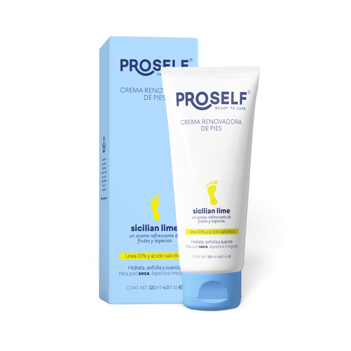 Crema Renovadora para Pies Proself 120 ml Hidrata, Suaviza y Repara la Piel | PROSELF