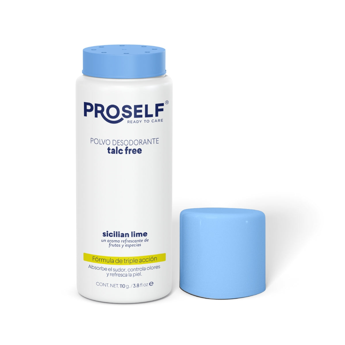 Polvo Desodorante para Pies Proself 110g Libre de Talco Control de mal Olor y Humedad | PROSELF