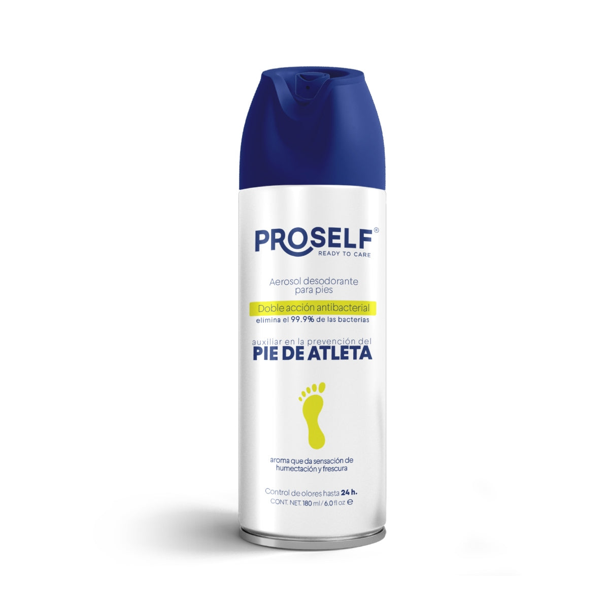 Desodorante para Pies en Aerosol 180 ml Prevención del Pie de Atleta y Control de Mal Olor | PROSELF