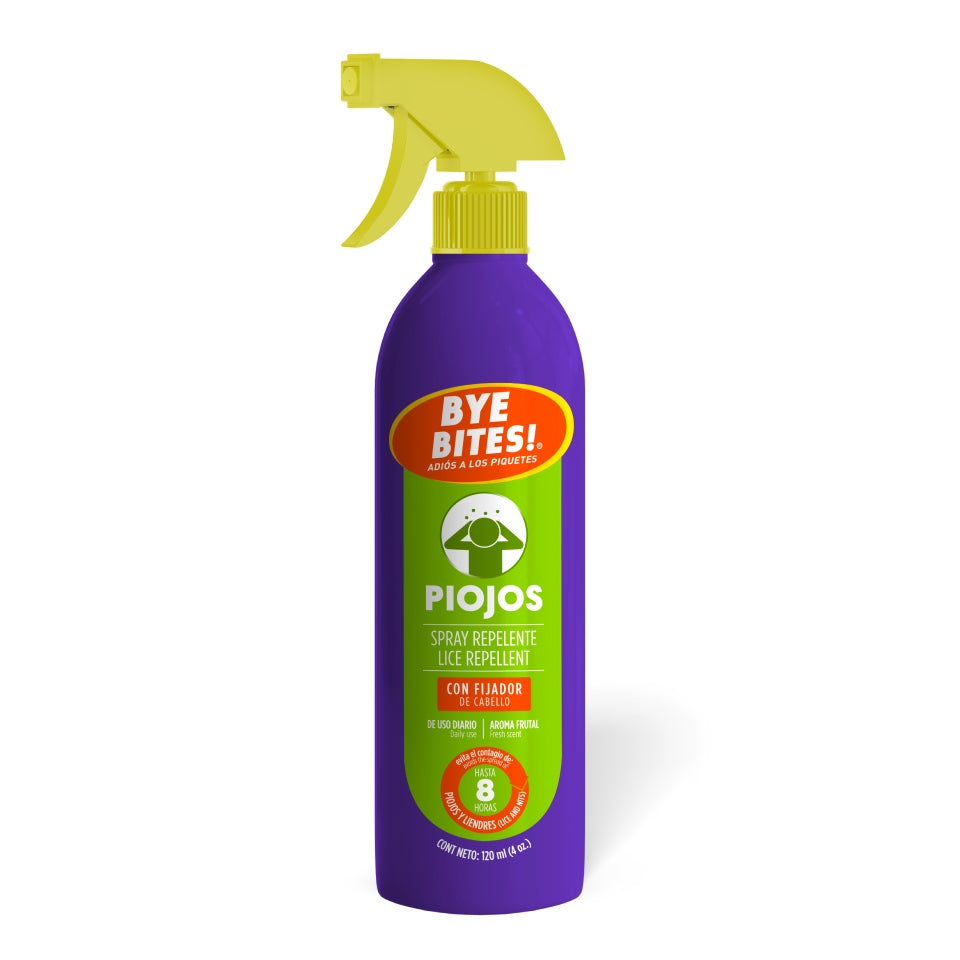 Spray Repelente De Piojos Con Fijador De Cabello 120 ml | BYE BITES!