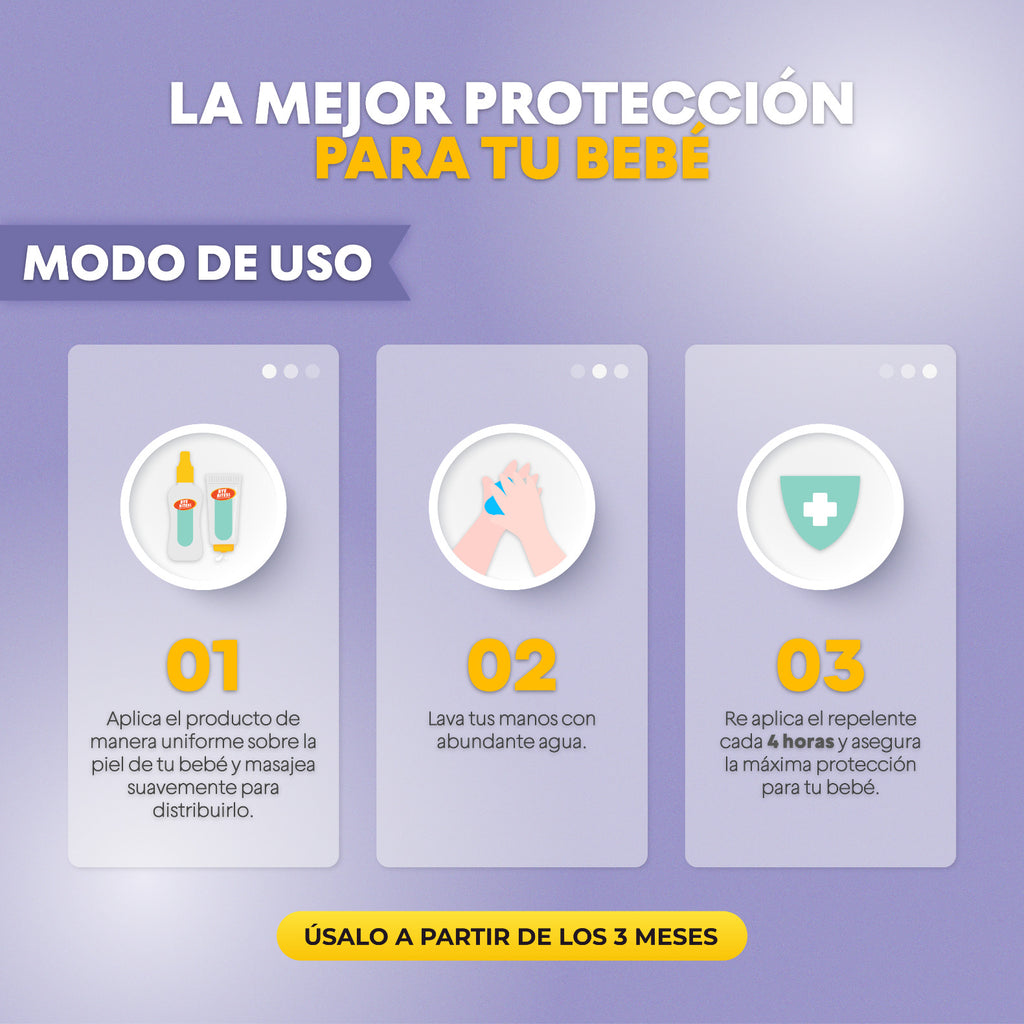 Spray Repelente de Mosquitos Baby para Bebé 130 ml | BYE BITES!