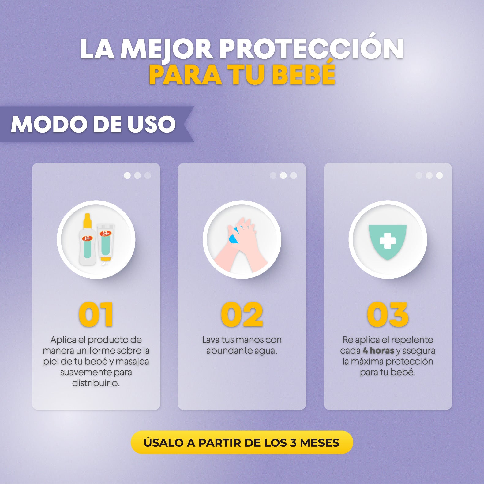 Repelente De Mosquitos Para Bebé en Crema Baby 75 ml | BYE BITES!