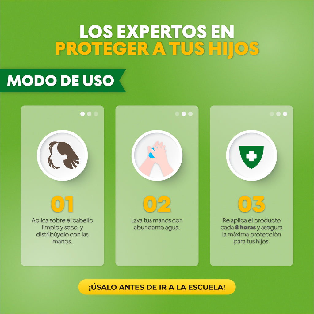 Spray Repelente De Piojos Con Fijador De Cabello 120 ml | BYE BITES!