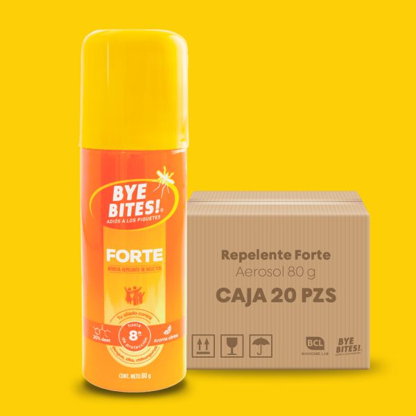 Repelente de Mosquitos en Aerosol Caja 20 pzs Forte 80 g