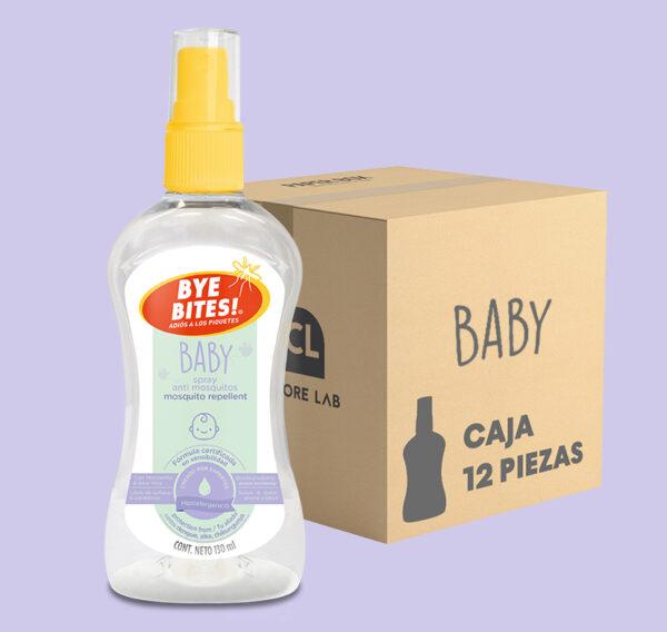 Caja 12 Piezas Baby Spray 130 ml Bye Bites